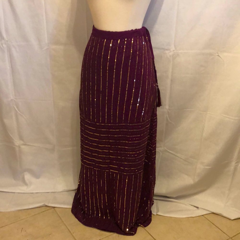 **VINTAGE** Soft Surroundings Embellished Maxi Skirt
